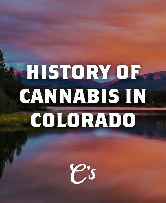 Picture of colorado mountains and reflection in lake with words
