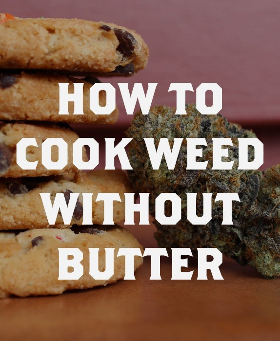 Photo of yummy edibles with copy over top. 