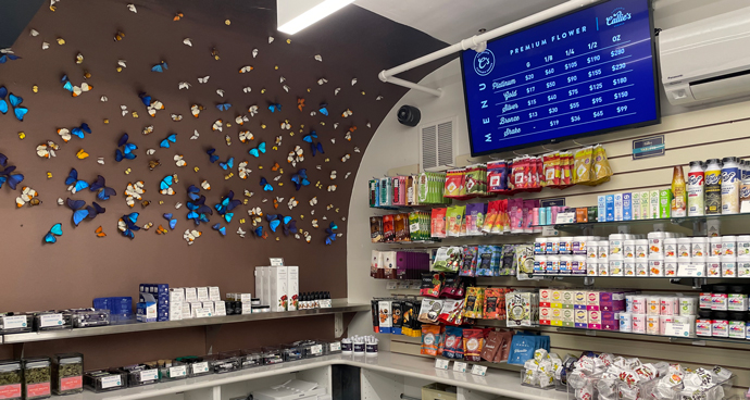 Inside Callie's Cannabis Shoppe in Denver