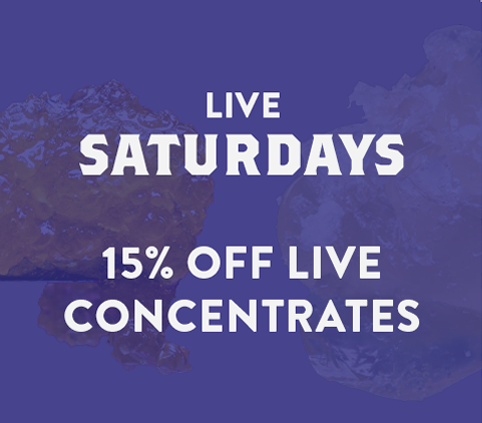 Live Saturday -15% off Live Concentrates