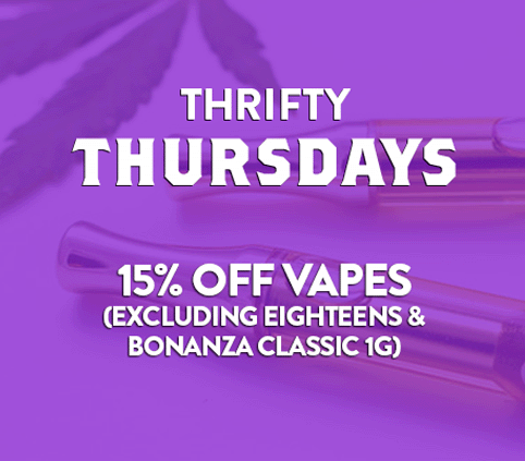 Thrifty Thursday - 15% off All Vapes