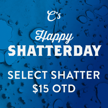 Shatterday Saturday - Select Shatter: $12 Out-the-Door